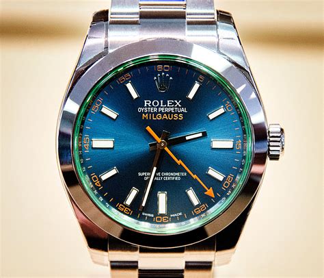 buy rolex milgauss blue|rolex milgauss price chart.